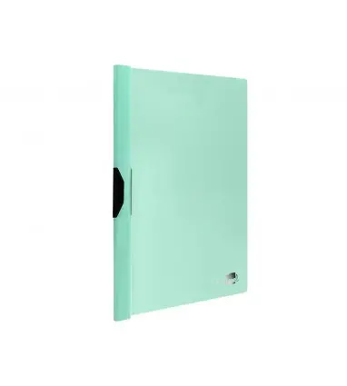 Carpeta liderpapel dossier pinza lateral polipropileno din a4 verde manzana opaco 30 hojas pinza deslizante