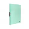 Carpeta liderpapel dossier pinza lateral polipropileno din a4 verde manzana opaco 30 hojas pinza deslizante