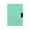 Carpeta liderpapel dossier pinza lateral polipropileno din a4 verde manzana opaco 30 hojas pinza deslizante