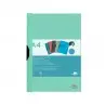 Carpeta liderpapel dossier pinza lateral polipropileno din a4 verde manzana opaco 30 hojas pinza deslizante