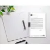 Carpeta liderpapel dossier pinza lateral polipropileno din a4 transparente 60 hojas pinza deslizante