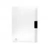 Carpeta liderpapel dossier pinza lateral polipropileno din a4 transparente 60 hojas pinza deslizante