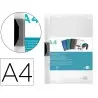 Carpeta liderpapel dossier pinza lateral polipropileno din a4 transparente 60 hojas pinza deslizante