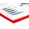 Carpeta liderpapel escaparate con espiral 30 fundas polipropileno din a4 rojo