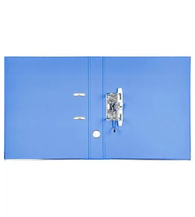 Archivador de palanca liderpapel folio documenta forrado pvc con rado lomo 52 mm azul compresor metalico
