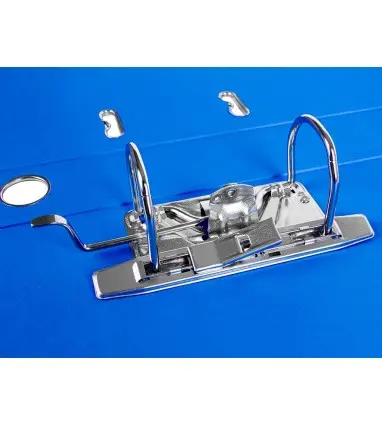 Archivador de palanca liderpapel folio documenta forrado pvc con rado lomo 52 mm azul compresor metalico