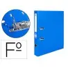 Archivador de palanca liderpapel folio documenta forrado pvc con rado lomo 52 mm azul compresor metalico
