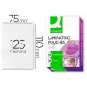 Bolsa de plastificar q-connect 110 x 75 mm 125 mc carnet de identidad caja de 100 unidades