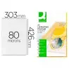 Bolsa de plastificar q-connect 303 x 426 mm 80 mc din a3 caja de 100 unidades