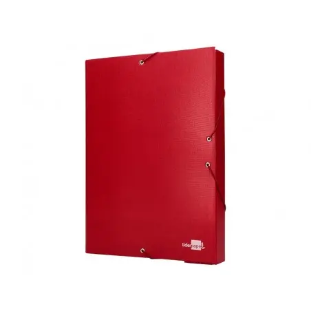 Carpeta proyectos liderpapel folio lomo 50mm carton forrado roja