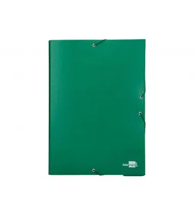 Carpeta proyectos liderpapel folio lomo 50mm carton forrado verde