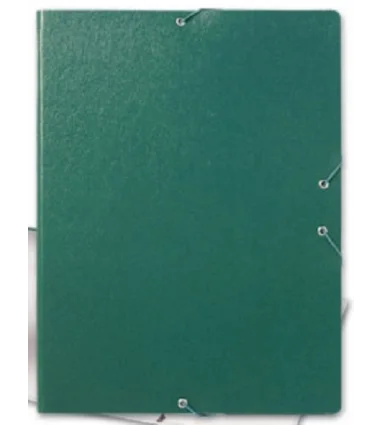 Carpeta proyectos liderpapel folio lomo 70mm carton gofrado verde