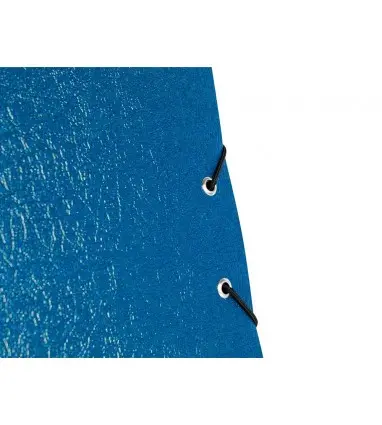 Carpeta proyectos liderpapel folio lomo 90mm carton gofrado azul