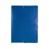 Carpeta proyectos liderpapel folio lomo 90mm carton gofrado azul
