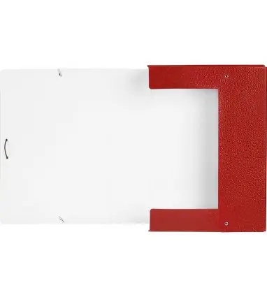 Carpeta proyectos liderpapel folio lomo 90mm carton gofrado roja