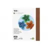 Cartulina liderpapel a4 180g/m2 marron paquete de 100 hojas
