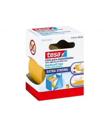 Cinta doble cara tesa film manualidades 2,75 mt x 38 mm