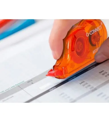 Corrector q-connect cinta mini blanco 4,2 mm x 5 mt bombonera de 28 unidades