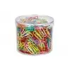 Clips colores liderpapel bote 1000 unidades colores surtidos