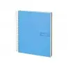 Cuaderno espiral liderpapel a4 micro crafty tapa forrada 120h 90 gr cuadro 5 mm 5 bandas 4 colores celeste