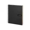 Cuaderno espiral liderpapel a4 micro crafty tapa forrada 120h 90 gr cuadro 5 mm 5 bandas 4 colores color negro