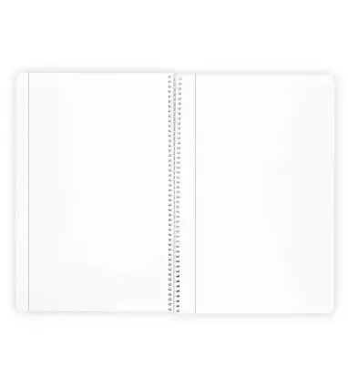 Cuaderno espiral liderpapel a4 wonder tapa plastico 80h 90 gr liso colores surtidos