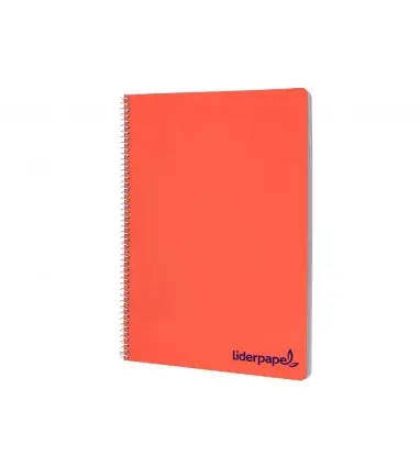 Cuaderno espiral liderpapel a4 wonder tapa plastico 80h 90 gr liso colores surtidos