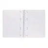 Cuaderno espiral liderpapel a5 micro smart tapa blanda 80h60gr horizontal 7mm doble margen 6 taladros colores
