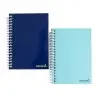 Cuaderno espiral liderpapel bolsillo dieciseavo smart tapa blanda 80h 60gr cuadro 4mm colores surtidos