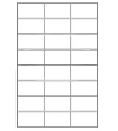 Etiqueta adhesiva apli 1263 tamaño 64,6x33,8 mm fotocopiadora laser ink-jet caja con 100 hojas din a4