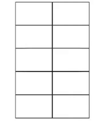 ETIQUETA ADHESIVA APLI 1278 TAMA?O 105X57 MM PARA FOTOCOPIADORA LASER INK-JET CAJA CON 100 HOJAS DIN A4