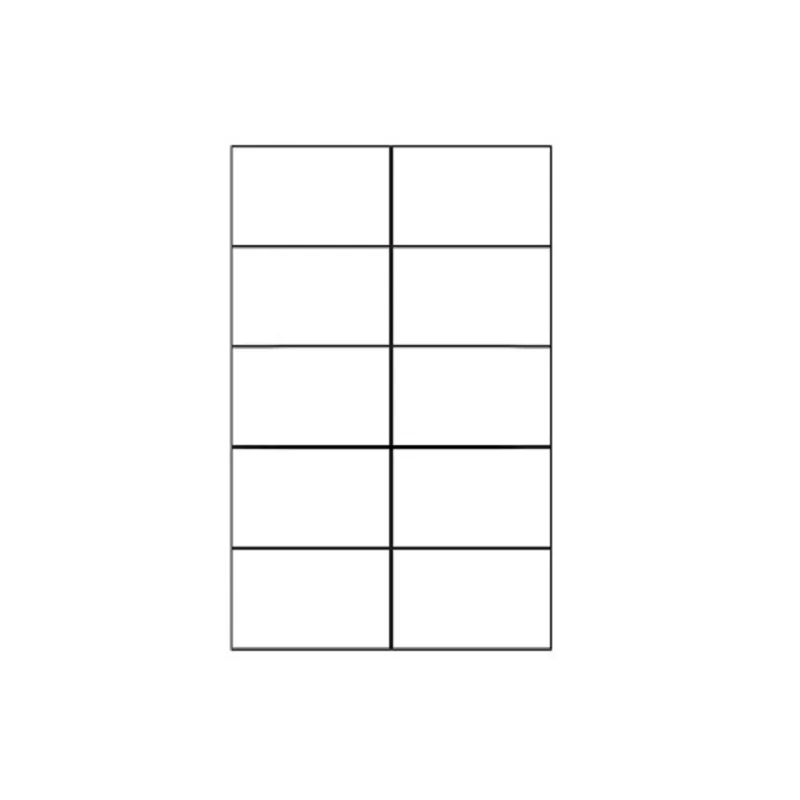 ETIQUETA ADHESIVA APLI 1278 TAMA?O 105X57 MM PARA FOTOCOPIADORA LASER INK-JET CAJA CON 100 HOJAS DIN A4