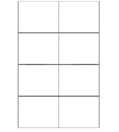 Etiqueta adhesiva apli 1279 tamaño 105x74 mm para fotocopiadora laser ink-jet caja con 100 hojas din a4