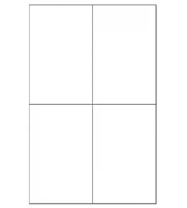 ETIQUETA ADHESIVA APLI 1280 TAMA?O 105X148 MM PARA FOTOCOPIADORA LASER INK-JET CAJA CON 100 HOJAS DIN A4