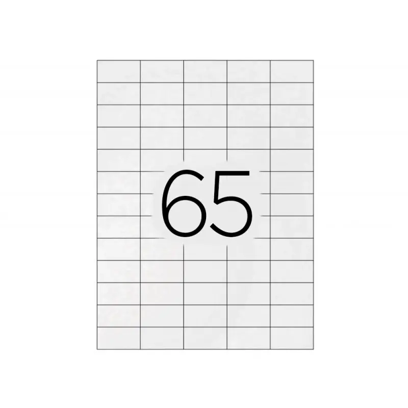 Etiqueta adhesiva q-connect kf00573 -tamaño 38,1x21,2 mm -fotocopiadora -laser -ink-jet-caja con 100 hojas din a4