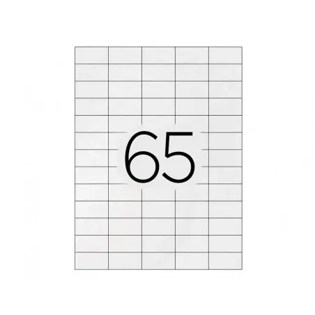 Etiqueta adhesiva q-connect kf00573 -tamaño 38,1x21,2 mm -fotocopiadora -laser -ink-jet-caja con 100 hojas din a4