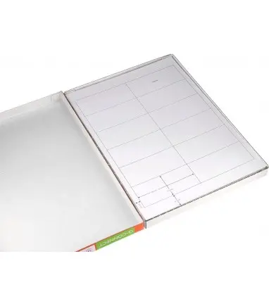 Etiqueta adhesiva q-connect kf10652 tamaño 96,5x42,3 mm fotocopiadora laser ink-jet caja con 100 hojas din a4