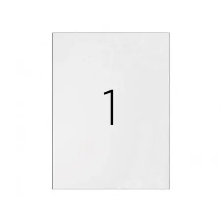 Etiqueta adhesiva q-connect kf10664 tamaño 210x297 mm fotocopiadora laser ink-jet caja con 100 hojas din a4