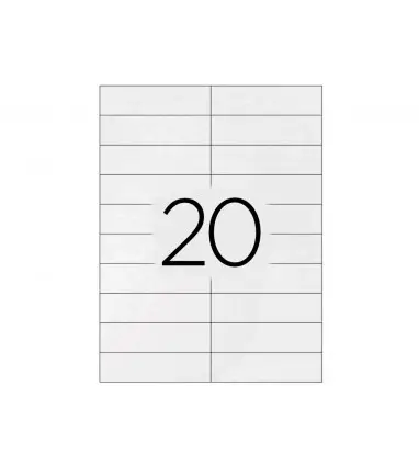 Etiqueta adhesiva q-connect kf26093 tamaño 105x29 mm fotocopiadora laser ink-jet caja 100 h din a4 esp.Hacienda