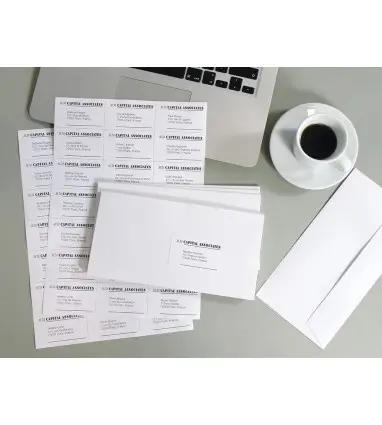 Etiqueta adhesiva q-connect kf26093 tamaño 105x29 mm fotocopiadora laser ink-jet caja 100 h din a4 esp.Hacienda