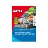 Etiqueta adhesivas apli 10198 tamaño 25,4x10 mm removible para fotocopiadora laser ink-jet caja 25 hojas con