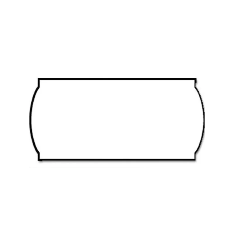 Etiquetas meto onduladas 26x16 mm blanca adh. 1 removible rollo de 1200 etiquetas troqueladas para etiquetadora tovel