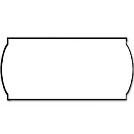 Etiquetas meto onduladas 26x16 mm blanca adh. 1 removible rollo de 1200 etiquetas troqueladas para etiquetadora tovel