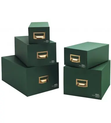 Fichero fichas tela verde 1000 fichas n.5 tamaño 160x220 mm