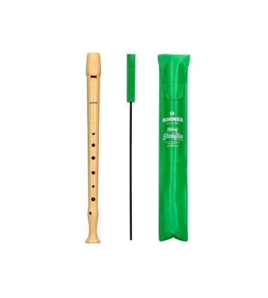 Flauta hohner 9508 color marfil funda verde