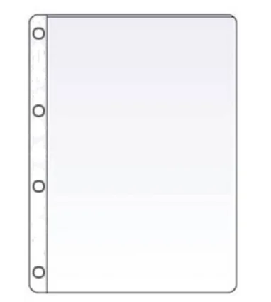 Funda saro pvc cuarto cuatro taladros 90 mc cristal caja de 100 unidades