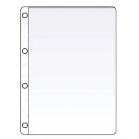 Funda saro pvc cuarto cuatro taladros 90 mc cristal caja de 100 unidades