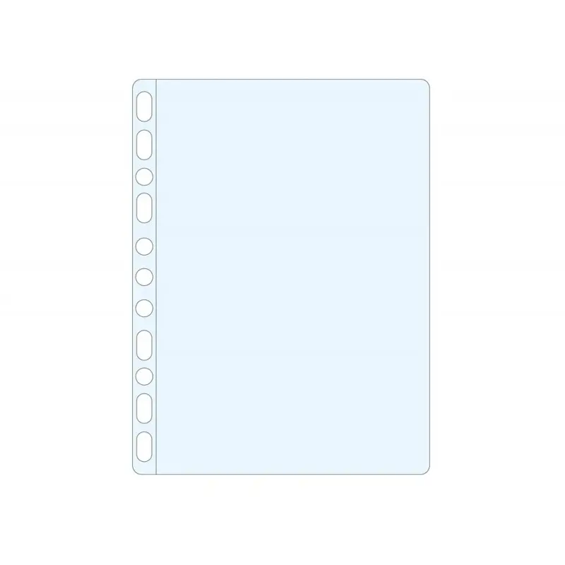 Funda multitaladro esselte din a4 polipropileno 60 mc piel de naranja caja de 100 unidades