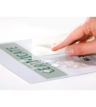 Bolsa de plastificar q-connect 153 x 216 mm 125 mc din a5 a caja de 100 unidades