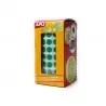 Gomets autoadhesivos circulares 20mm verde rollo de 1770 unidades